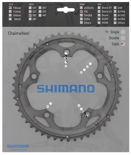 Shimano FC5703 105 Triple Kettingblad-10sp 6 Shimano FC5703 105 Triple Kettingblad-10sp - Afbeelding 4