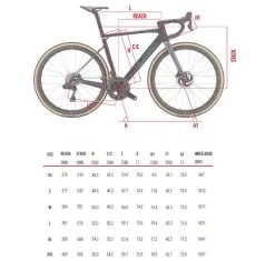 Wilier Rave SLR Disc Frameset -Speciaalzaak Voor Fietsonderdelen b2171v1 geo