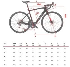 Wilier 101 Hybrid 105 Di2 Disc -Speciaalzaak Voor Fietsonderdelen e3095103y14 geo