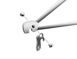 Math Salden GH036 Aluminium Derailleurhanger-Zilver -Speciaalzaak Voor Fietsonderdelen gh 036 assembly