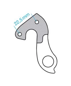 Math Salden GH056 Aluminium Derailleurhanger-Zilver -Speciaalzaak Voor Fietsonderdelen gh 056 draw