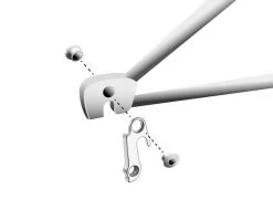 Math Salden GH124 Aluminium Derailleurhanger-Zilver -Speciaalzaak Voor Fietsonderdelen gh 124 assembly