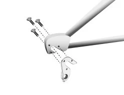 Math Salden GH154 Aluminium Derailleurhanger-Zilver -Speciaalzaak Voor Fietsonderdelen gh 154 assembly