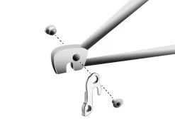 Math Salden GH200 Aluminium Derailleurhanger-Zilver -Speciaalzaak Voor Fietsonderdelen gh 200 assembly