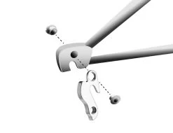 Math Salden GH239 Aluminium Derailleurhanger-Zilver -Speciaalzaak Voor Fietsonderdelen gh 239 assembly