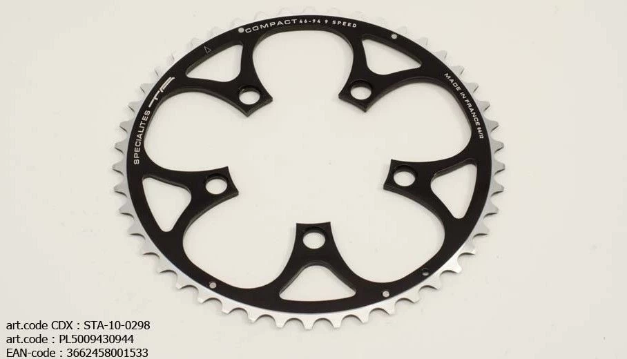 Specialites TA Compact 9V Steek 94 Buiten (Shimano Atb Compact 5-Arm) Kettingblad 3 Specialites TA Compact 9V Steek 94 Buiten (Shimano Atb Compact 5-Arm) Kettingblad